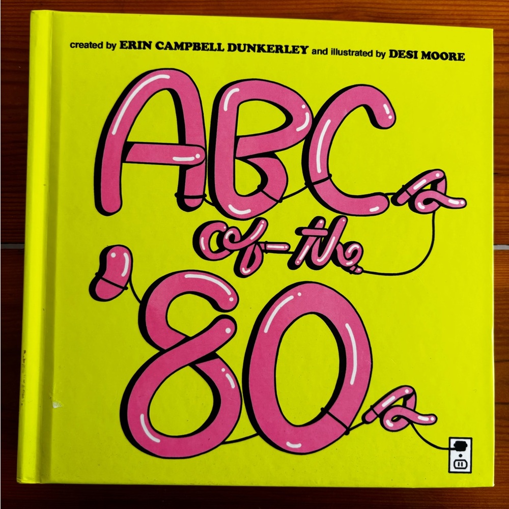 ABC of the '80s Kids Book - Yellow and Pink